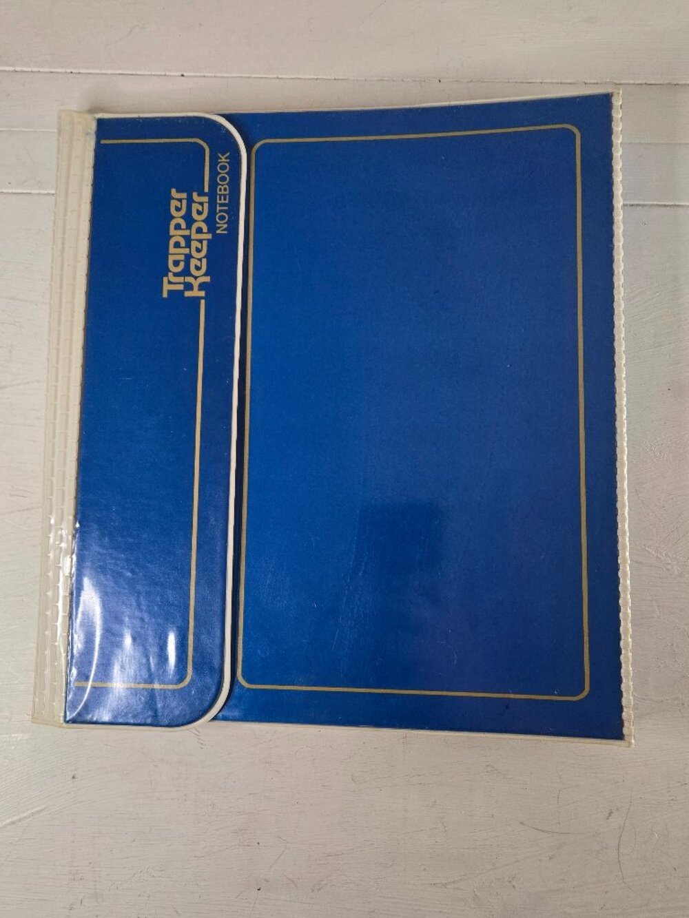 Vintage Blue Trapper Keeper Notebook Binder 1980s with Red Folder Portfolio